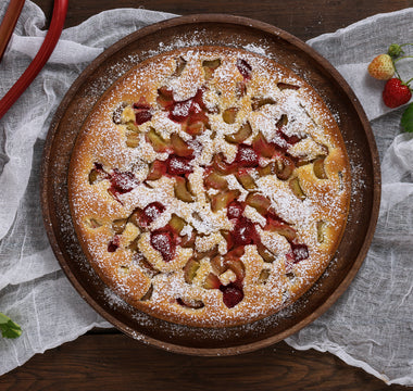 Zuckerfreier Rhabarber Käsekuchen