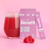 Benefit Hydration Himbeere mit Glas Getränk, Stick und Frucht, Position 1 der Produktgalerie