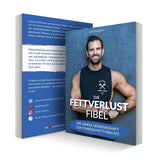 Fettverlust Fibel Softcover Buch mit Autor Sjard Roscher vor blauem Hintergrund, Galerieposition 1 von Quantum Leap Fitness