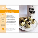 Fettverlust Fibel Backbuch Rezeptseite mit High Protein Oreo Bliss Balls und Zubereitung, Galerieposition 1