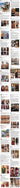 Collage of multiple social media posts showing diverse individuals sharing fitness transformation photos and personal progress updates