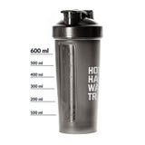 Premium Shaker mit 600 ml Fassungsvermögen, transparentem Messbereich und praktischem Trinkverschluss, Galerieposition 1