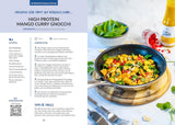 Baking Protein inkl. GRATIS Kochbuch Rezeptseite und Mango Curry Gnocchi mit frischen Zutaten und Kräutern Galerie 1