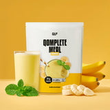 Ein Beutel Qomplete Meal Abnehmshake im Geschmack Banane