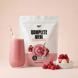 Qomplete Meal Himbeer Panna Cotta mit Protein und 26 Vitaminen als effektiver Stoffwechselshake – Supplements, die wirken.