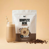 Qomplete Meal Kaffee Latte Stoffwechselshake mit 24 g Protein, Kaffee und Kaffeebohnen – Supplements, die wirken.