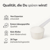 Rebuild Pulver mit Messlöffel zeigt geprüfte Qualität und Zufriedenheitsgarantie, Produktfoto Rebuild-Knorpel Galerie 1