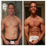 Fettverlust Fibel Vorher-Nachher Transformation mit Mann, Galerieposition 1, Quantum Leap Fitness