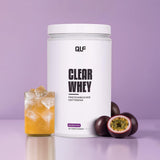 Clear Whey Isolat von Quantum Leap Fitness mit erfrischendem Maracuja Proteinpulver und gekühltem Getränk Galerie 1