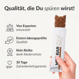 Hand hält MPS Bar Proteinriegel mit versprechender Qualität von Experten und 30 Tage Zufriedenheitsgarantie Galerie 1