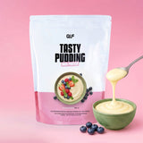 High Protein Tasty Pudding vegan mit hohem Proteingehalt, cremig, mit frischen Heidelbeeren – Supplements, die wirken.