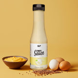 Tasty Sauce Mayo Style Flasche mit Sauce in Schüssel, frischen Eiern und Koriandersamen, Galerie 1 von Quantum Leap Fitness