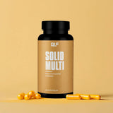 Solid Multi Multivitaminflasche mit Kapseln vor beigem Hintergrund, Produktfoto Galerieposition 1