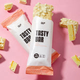 Tasty Bar Proteinriegel Pfirsich-Variante mit weißer Schokolade, proteinreich und kalorienbewusst, Galerieposition 1