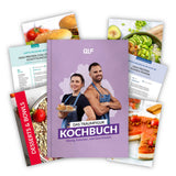 Koch & Abnehmen Bundle mit Kochbuch und Rezeptblättern für proteinreiche Gerichte und leckere, kalorienarme Optionen – Supplements, die wirken.