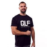 QLF Squad T-Shirt (großes Logo) in schwarz mit großem Quantum Leap Fitness Print, Frontansicht Galerie 1