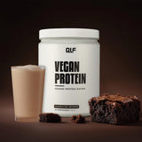 Vegan Protein von Quantum Leap Fitness mit Schokolade Brownie Geschmack, Proteinpulver und cremigem Shake Galerie 1